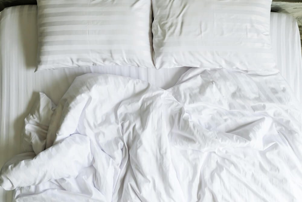 Unmade Bed : Top View