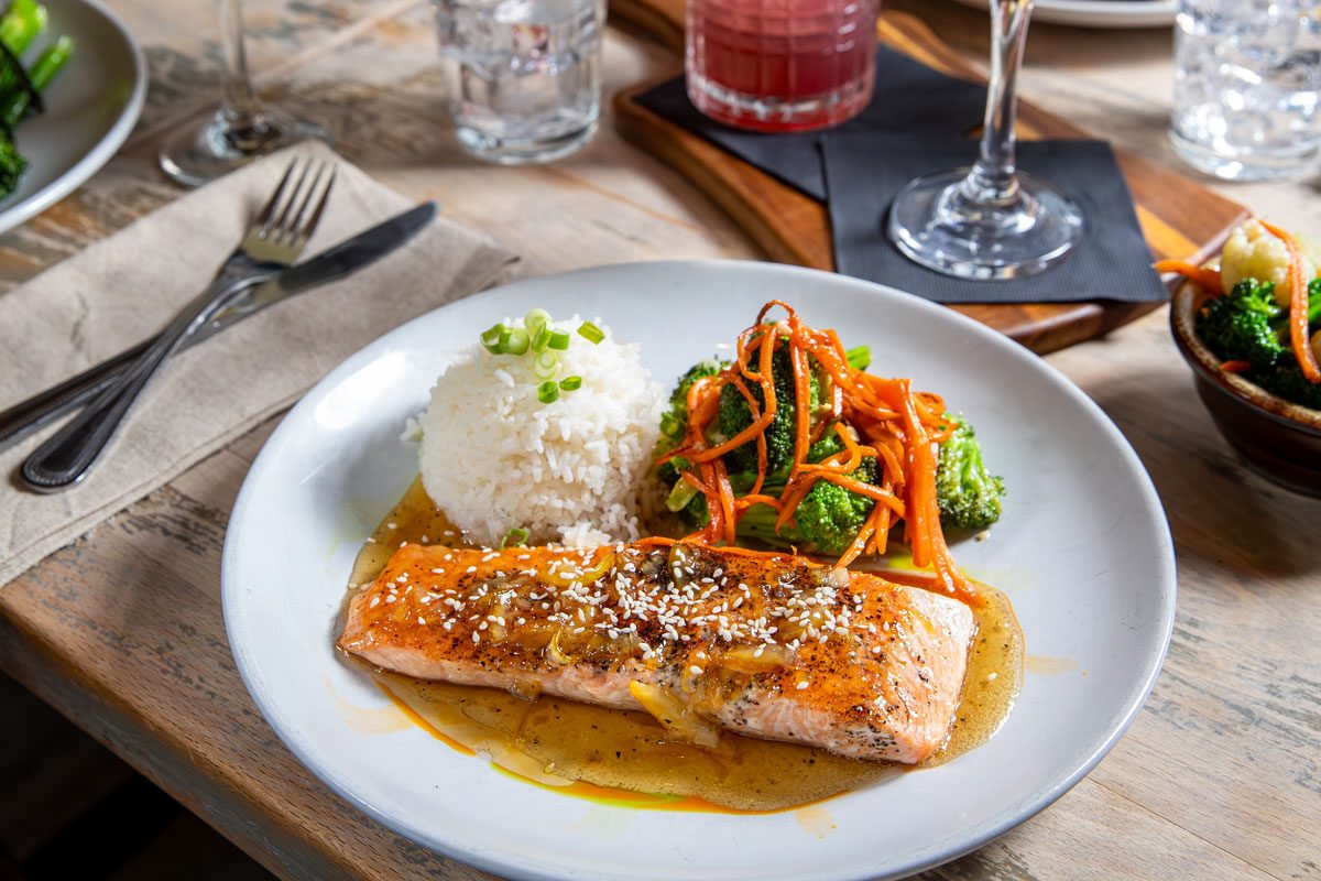 Ginger Glazed Salmon Ginger Honey Glaze