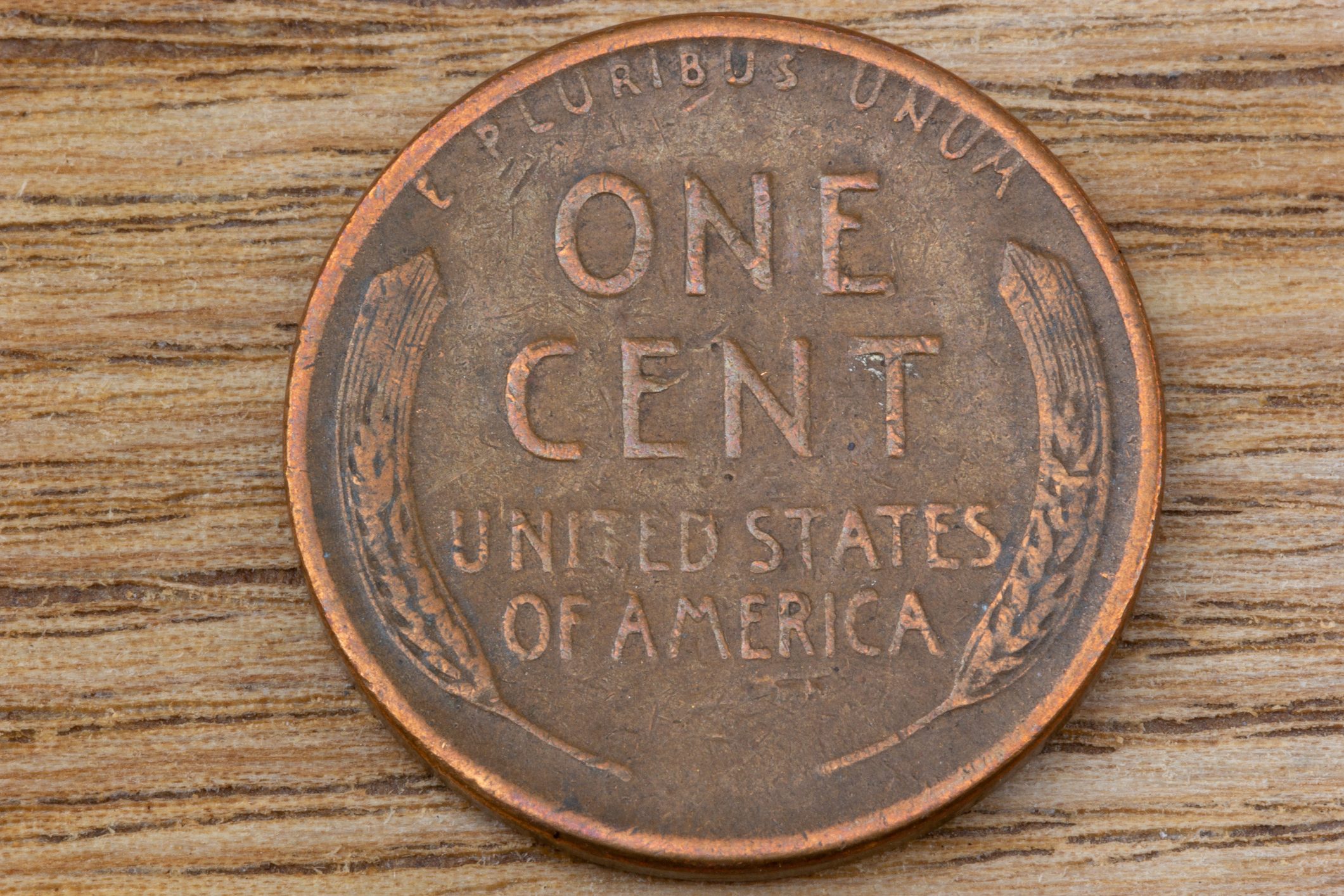 Lincoln Wheat Penny Coin Back Side