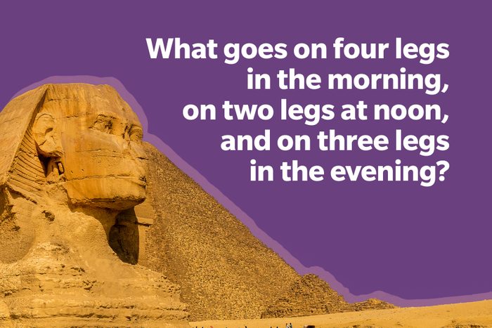 Most Famous Riddles In History on purple background