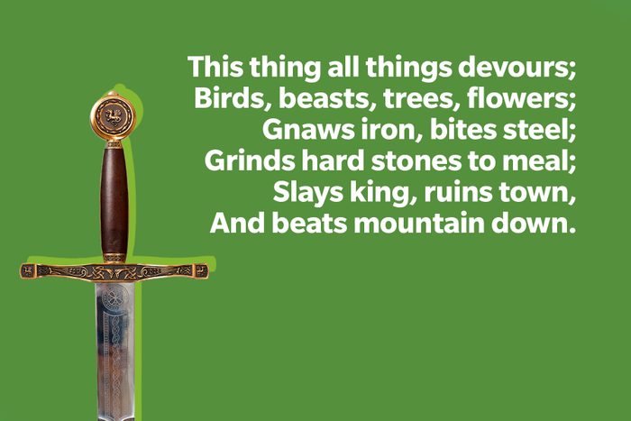 Most Famous Riddles In History on green background