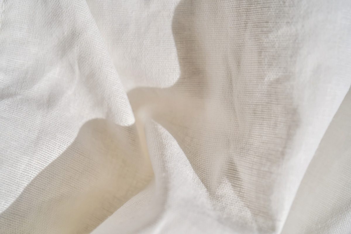 texture of natural cotton sheets